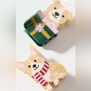 Anthropologie Frasier Sterling Dog Hair Claws, Set of 2
 NWT